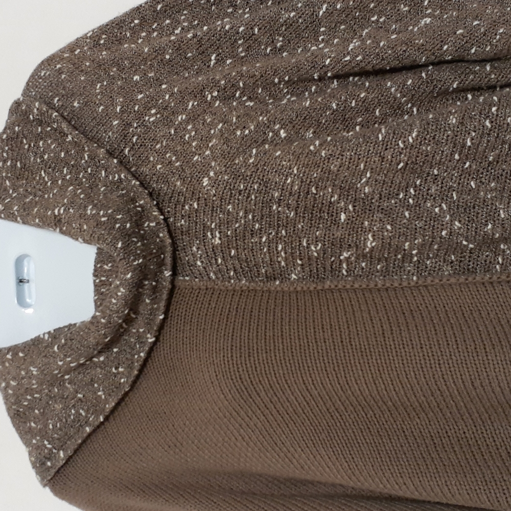 STYLE & COMPANY Beige/Brown Cowl Neck Sweater. Size S - Picture 3 of 6